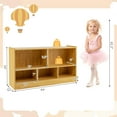 thumbnail image 3 of Giantex Toy Storage Organizer, 5-Section Storage Cabinet, Wooden Display Book Shelf, Beige, 3 of 8