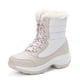 thumbnail image 5 of Botas de nieve para mujer, botas Martin de tacón plano, botas con cordones para mujer, zapatos de algodón para mujer, para viajes al aire libre, 5 of 5