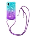 thumbnail image 1 of Funda para iPhone X/iPhone XS Brillantina Líquida Divertida Reluciente y con Cristales en Movimiento Cuerpo Cruzado con Cordón Ajustable, 1 of 5