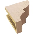 thumbnail image 6 of 4"W x 8"D x 8"H Classic Ridgewood Rough Cedar Woodgrain TimberThane Corbel, Primed Tan, 6 of 6