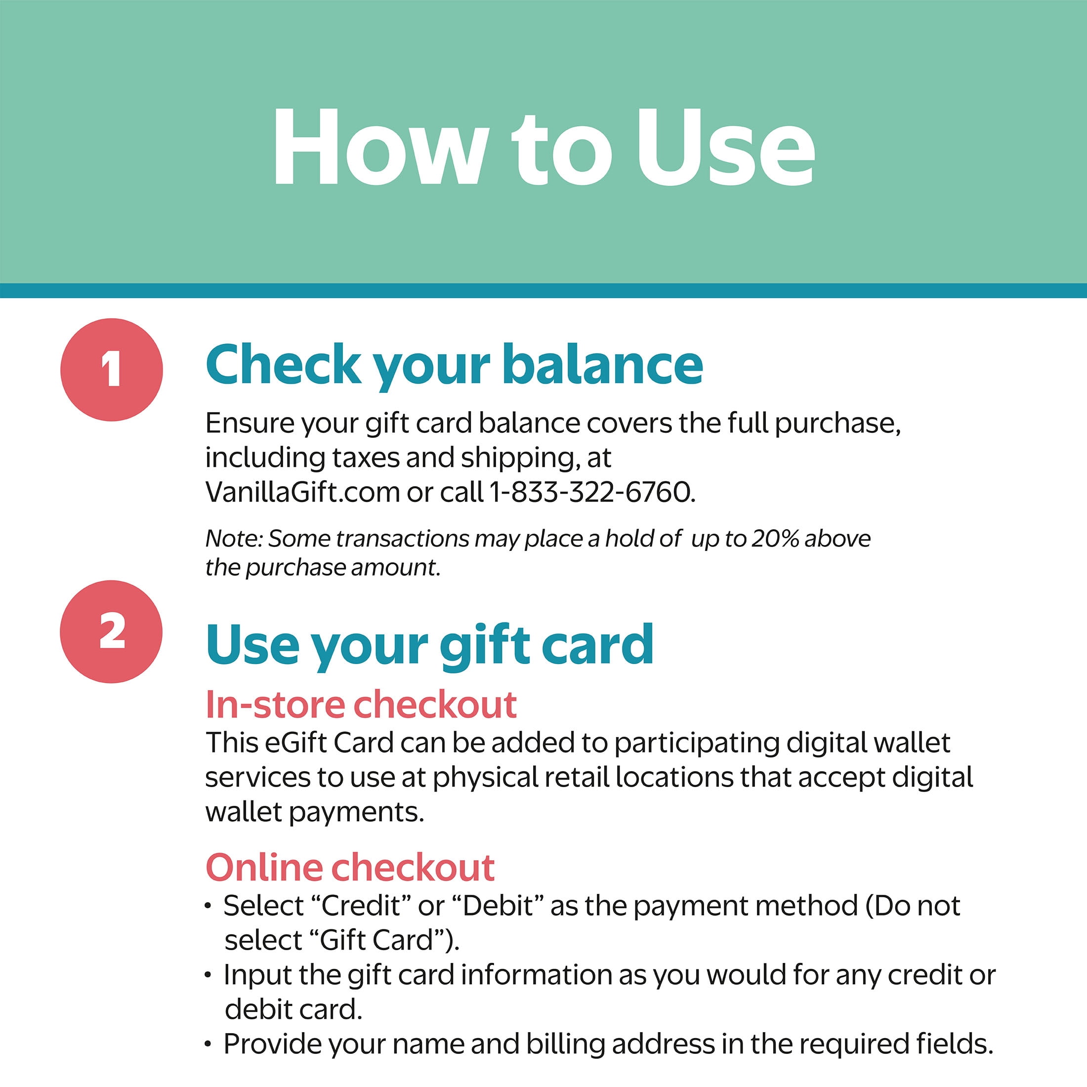 Vanilla® Visa® $20-$500 Pencil Everyday eGift Card (Plus $6.84 Purchase Fee) [Email Delivery]