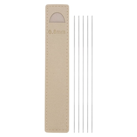 5Pcs Extra Fine Knitting Needles 0.8mm/0.03" Dia 14cm/ 5.5" Length Mini Double Pointed Short Pin Needle
