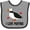 Heather and Black, variant on Inktastic I Love Puffins Cute Birdwatcher Boys or Girls Baby Bib