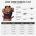 thumbnail image 5 of Balery Cool Wolf Head Pattern Racerback Sports Bras for Women - Padded Seamless High Impact Support for Yoga Gym Workout Fitness-X-Large, 5 of 8