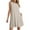 Khaki, variant on ZZwxWA Womens Summer Dress 2025 Striped Print Sleeveless Tank Dress Casual Loose Beach Sundress with Pockets