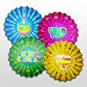 Izzy n Dizzy chanukah Paper Fan Decoration 4 Pack Menorah, Dreidel, Happy chanuka and chanukah Sameach Hanukkah Party Decorations and Supplies