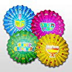 Izzy n Dizzy chanukah Paper Fan Decoration 4 Pack Menorah, Dreidel, Happy chanuka and chanukah Sameach Hanukkah Party Decorations and Supplies
