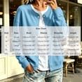 thumbnail image 5 of Women's Casual Snap Button Cardigan Jacket, Long Sleeve Crew Neck Lightweight Sweatshirt Coat with Pockets, Solid Color Fall Outerwear, 5 of 7