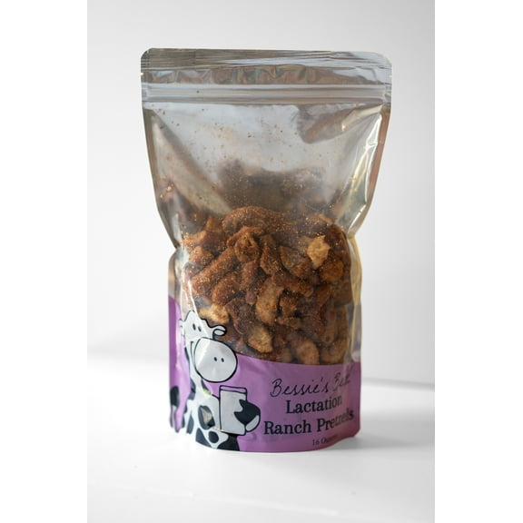 Bessie’s Best Lactation Ranch Pretzels - 1 lb - Lactation Support - Savory Salty Breast Milk-Boosting Lactation Snack