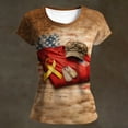 thumbnail image 2 of CHENge On-Friday We Wear Red R.E.D Friday Remember Everyone Deployed Women's US Flag T-Shirt Black Small Classic Fit Short Sleeve, 2 of 3