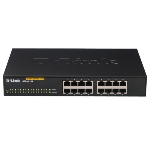 D-link Des-1016a Commutateur Ethernet - 16 Ports - 10/100tx-Base - 16 X Réseau - Ethernet Rapide - 2 Laye