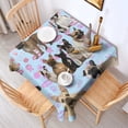 thumbnail image 2 of French Bulldogs Square Tablecloth,Waterproof Square Table Cover,Wipeable Spillproof Washable Table Cover for Home Kitchen Party Decor 42"X42"(107x107cm), 2 of 6