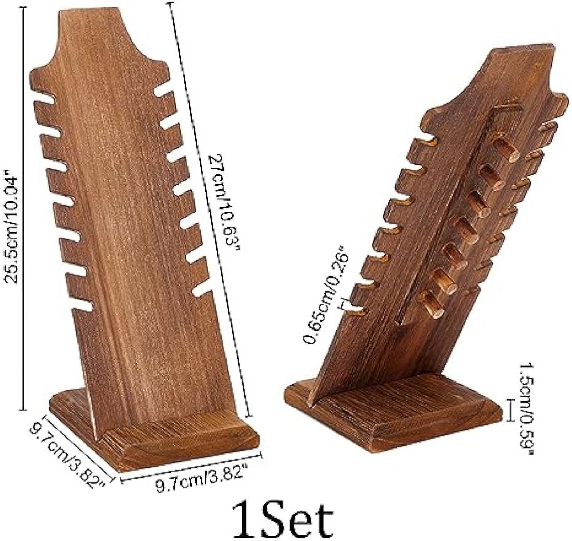 thumbnail image 2 of AHANDMAKER 2Pcs Brochure Holder Wooden Pamphlet Holder 2 of 14