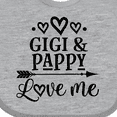 thumbnail image 4 of Inktastic Gigi and Pappy Love Me Girls Baby Bib, 4 of 4