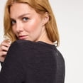 thumbnail image 3 of Women's FLX Wander Long Sleeve Tee Color: Black Heather Size: X LARGE, 3 of 4