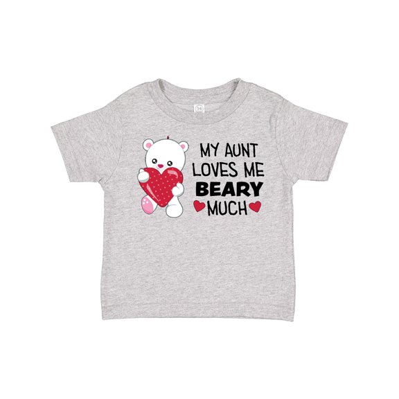 Inktastic My Aunt Loves Me Beary Much Cute Bear Boys or Girls Toddler T-Shirt