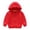 Red, variant on SDNall Boys Solid Color Hooded Full-Zip Coat, Relaxed Fit Wind Blocking Everyday Outerwear, Autumn Weekend Camping Travel School Casual Coats for Boys 1-12 Years