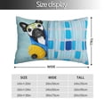 thumbnail image 4 of Kll French Bulldog Dog In A Bathtub Pillow Covers Envelope Closure,Super Soft And Cozy Fuzzy Fleece Pillow Case Cover 14"X20", 4 of 8