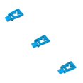 thumbnail image 2 of Placa de cola trasera Ounissouiy para WLtoys 124016 124018 1:12 color Azul, 2 of 6