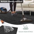 thumbnail image 5 of Black Burlap Texture Outdoor Rug 5x8 Ft - Reversible Patio Rug Outdoor Camping Rugs, Farmhouse Vintage Black Washable Indoor Outdoor Area Rugs, Non-Slip Outdoor Carpet Runner for Deck/Porch, 5 of 8