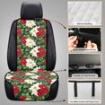 thumbnail image 6 of Eheartsgir Christmas Poinsettia Quilted Front Seat Cover, Airbag Compatible Quilted Padded Fabric Car Front Seat Covers 2 Piece Non-Slip Car Seat Covers for Truck, 6 of 7