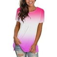 thumbnail image 1 of Gibobby Playera de Manga Corta Casual Suave Camisetas holgadas para mujer, camisetas verano manga corta, camisetas informales para entrenamiento Yoga, camiseta(Rosa,M), 1 of 5
