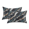 thumbnail image 3 of Ryvnso Satin Pillowcase Marble Pattern Pillow Cases Standard Size 26x20in, 3 of 6