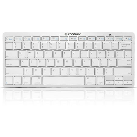 SANOXY Ultra Slim Profile Wireless Bluetooth Keyboard for iOS, Android, Windows and Mac (Best Low Profile Keyboard 2019)