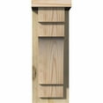thumbnail image 2 of 6"W x 8"D x 16"H Mediterranean Rough Sawn Corbel w/Backplate, Douglas Fir, 2 of 9