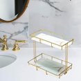 thumbnail image 3 of facefd Rack de Rangement Multi-Couches Boîte de Rangement Parfum Bijoux Conteneur Panier L Double Couche Blanc, 3 of 8