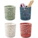 thumbnail image 1 of Paquete de 4 portalápices, portalápices de polipropileno, accesorios de escritorio, portalápices para escritorio (rojo rosa, verde claro, blanco, azul neblina), 1 of 5