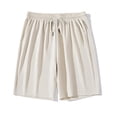 thumbnail image 4 of PNTUTB Men's Summer Solid Color Quick Dry Casual Fitness Shorts with Elastic Waistband, Drawstring, and Large Pockets, 4 of 6