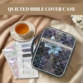 thumbnail image 2 of Uorisanigo Cross Flower Bible Bags for Women Quilted Bible Cover Bible Study Supplies Accessories Book Protector Zippered Book Cover Large Size Study Bible Carrier, 2 of 7