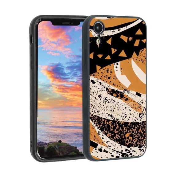 Compatible with iPhone XR Phone Case, Abstraction-9 Case Men Women, Flexible Silicone Shockproof Case for iPhone XR