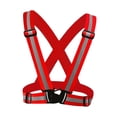 thumbnail image 3 of Cinturón De Chaleco De Seguridad De Visibilidad Con Tiras Reflectantes, Premium, 6 Colores Opcionales rojo, 3 of 9