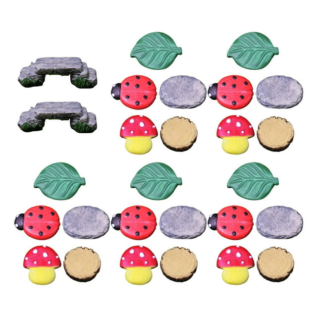 BEADCEST Crafted Mini Resin Stepping Stone Bridge For Fairy Garden Garden Decoration For Holidays Diy Micro Landscape