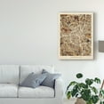 thumbnail image 3 of Trademark Fine Art 'Nashville Tennessee City Map Brown' Canvas Art by Michael Tompsett, 3 of 4