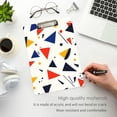 thumbnail image 3 of FORMRS Acrylic Clipboard with Low Profile Clip Standard A4 Letter Size, 12.5" x 9", White Geometric, 3 of 8