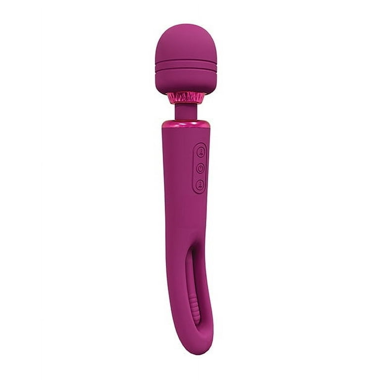 vive sex toys Vive Riko Triple Thumper Vibrator with Finger Motion Purple - Sex Toys
