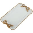 thumbnail image 7 of Eease Serving Platter Rectangular Tray Resin Bowknot Dessert Serving Tray Tableware Tray, 7 of 7