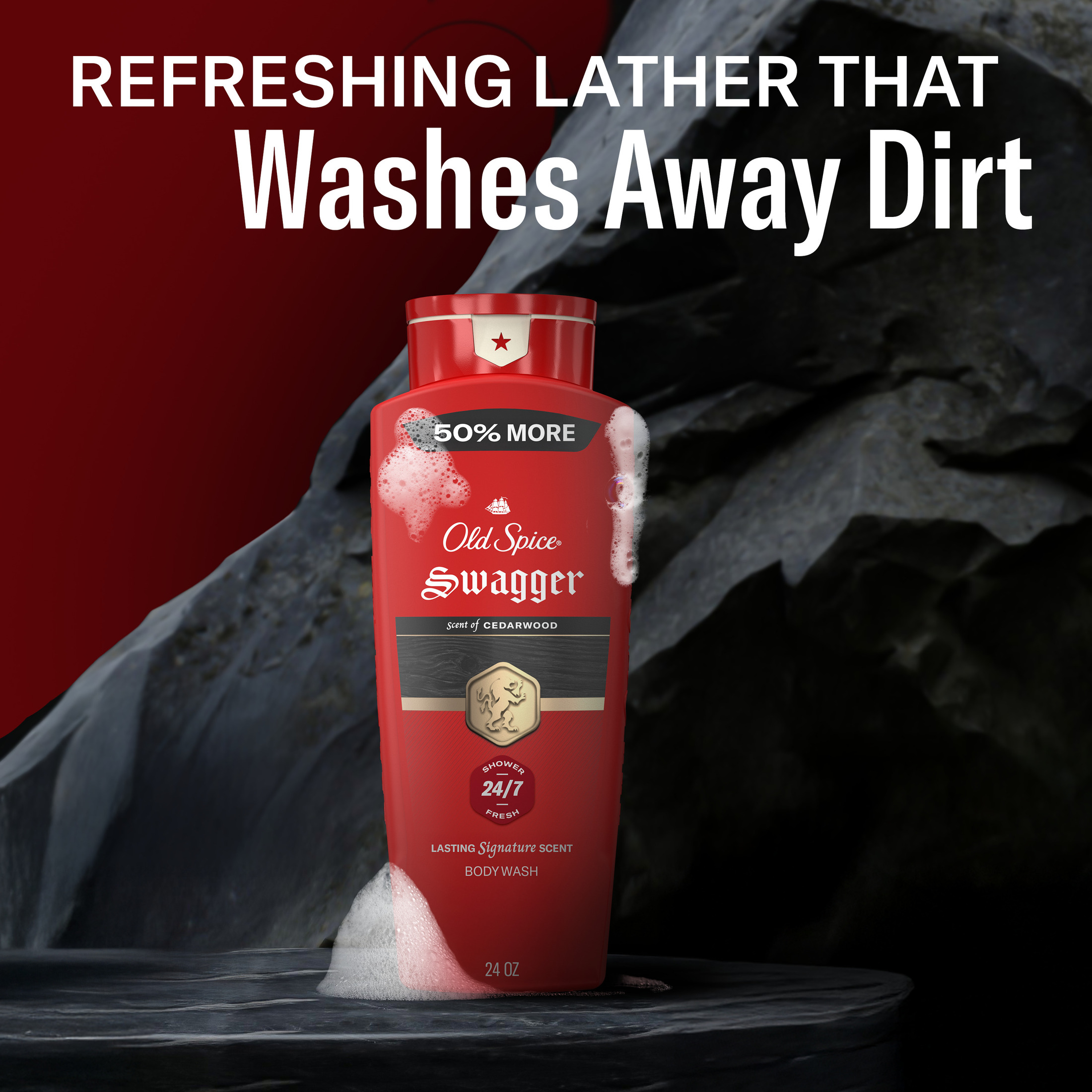 Old Spice Swagger Cedarwood Body Wash for Men, 24 fl oz photo 7