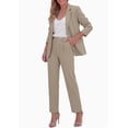 thumbnail image 4 of PRETTYGARDEN Two Piece Sets for Women Dressy Pant Suits Lapel Blazer,Straight Leg Dress Pants,Professional Interview Suit Set,Business Casual Outfits,Office Work Clothes,Fall Winter, 4 of 9