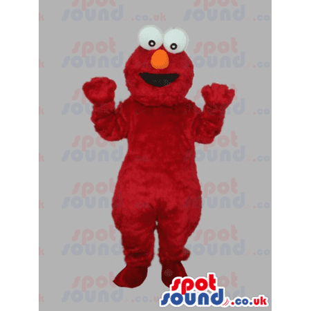 Sesame Street Elmo Tv Cartoon Character Red SPOTSOUND Mascot - Mascots ...
