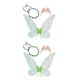thumbnail image 2 of Jumpingount Hada elfo lindo encantador disfraz de Halloween ala de ángel vestido colorido de flores pendientes accesorios de fotografía para Verde 60*48cm 2Conjunto, 2 of 6