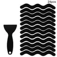thumbnail image 3 of Toystoory Adhesivo antideslizante Piso Bañera Anti-skip Calcomanía Hogar Baño Cocina PEVA S Forma Cinta negro, 3 of 6