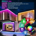 thumbnail image 6 of Gliztech Outdoor Led Strip Lights, IP67 Waterproof LED Light for Outside App Remote Control, RGB Music Sync Exterior Rope Light Strip for Pool, Patio, Deck, Christmas Lighting (66ft, RGB), 6 of 7
