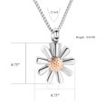 thumbnail image 2 of Daisy Flower Urn Necklace for Ashes for Women Pendant Keepsake for Ashes Memory Cremation Jewelry Urn Necklace Jewelry for Women, 2 of 7