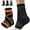 Orange, variant on Recover X Ankle Sleeve - AsoIeo Ankle Brace Foot & Heel Wrap for Kids Youth, Suitable for Outdoor Activities (Black - TWO PACK, Medium (AGE 11-13))