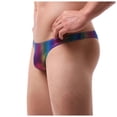 thumbnail image 3 of TIHLMK Men's Underwear Under $10 Rainbow Men's Briefs Casual Breathable Low Waist Briefs, 3 of 8