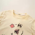 thumbnail image 5 of Spazoro Toddler Girls T-shirts, Summer Crewneck Casual Graphic Tee Short Sleeve Tops Beige Size 2-10T, 5 of 9